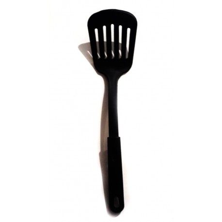 Х-3509 Лопатка кухонная с прорезями (чёрная)