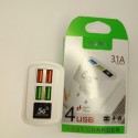 X-62690 ЗАРЯДНОЕ УСТРОЙСТВО НА 4 USB ORIGINAL 3.14 5G FAST CHARGER (500)