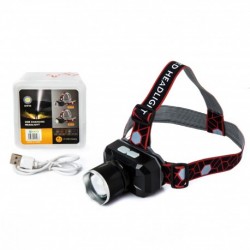 X-62717 ЛІХТАР НАЛОБНИЙ BL-SQ-705-P55, ULTRA BRITE, ЗУ MICRO USB, ZOOM, ВБУДОВАНИЙ АКУМУЛЯТОР
