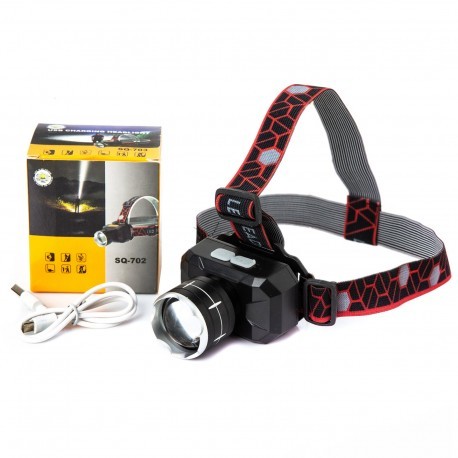 X-62718 X-62717 ЛІХТАР НАЛОБНИЙ BL-SQ-705-P55, ULTRA BRITE, ЗУ MICRO USB, ZOOM, ВБУДОВАНИЙ АКУМУЛЯТОР