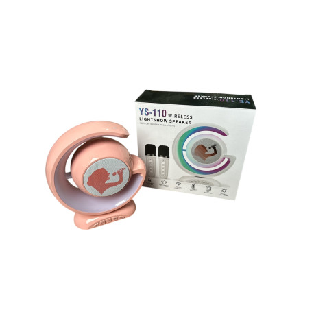 SK-1047 Настольная лампа Lightshow YS-110 ночник с беспроводной Bluetooth колонкой и 2 микрофон